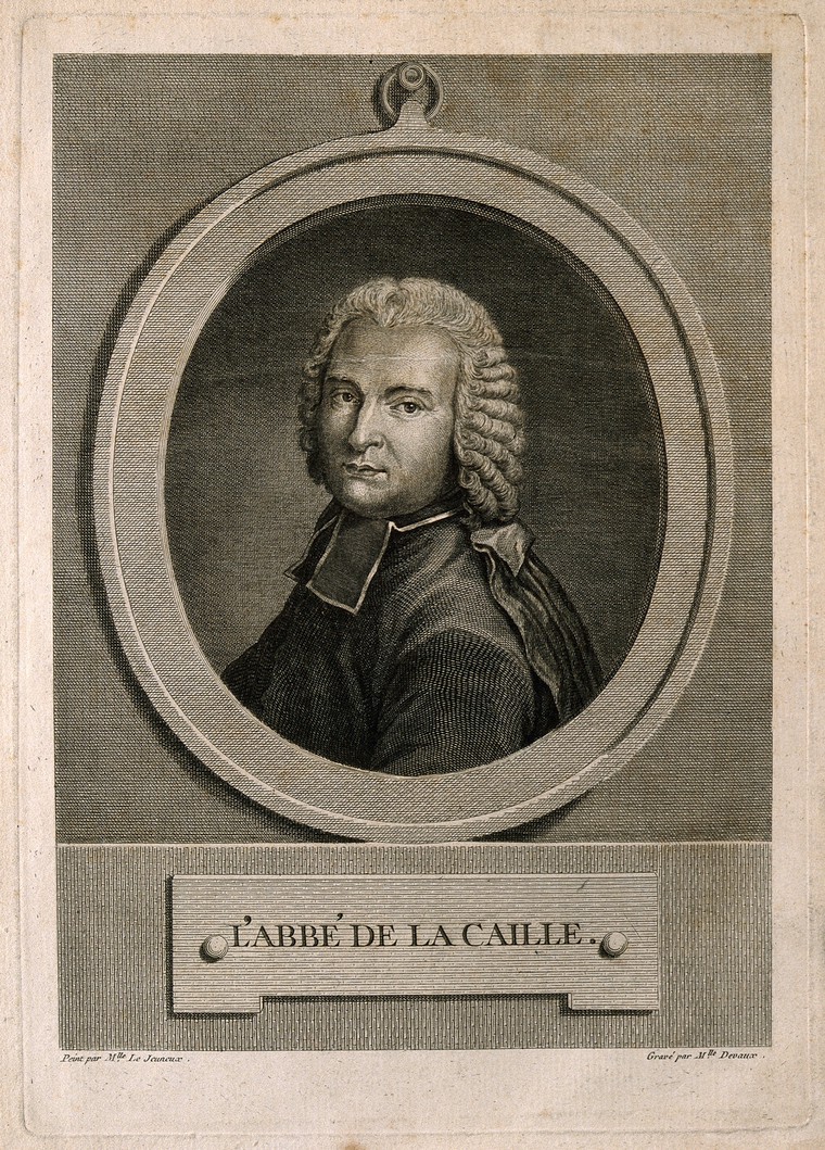 Nicolas Louis de La Caille. Line engraving by Thérèse Devaux after Mlle Le Jeuneux.
Credit: Wellcome Collection. CC BY L'Abbé de la Caille